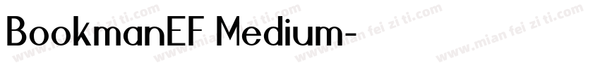 BookmanEF Medium字体转换